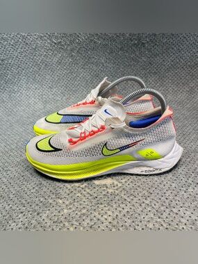 Nike ZoomX Streakfly Premium White Racer Blue Volt Shoes Size 6 Women’s
